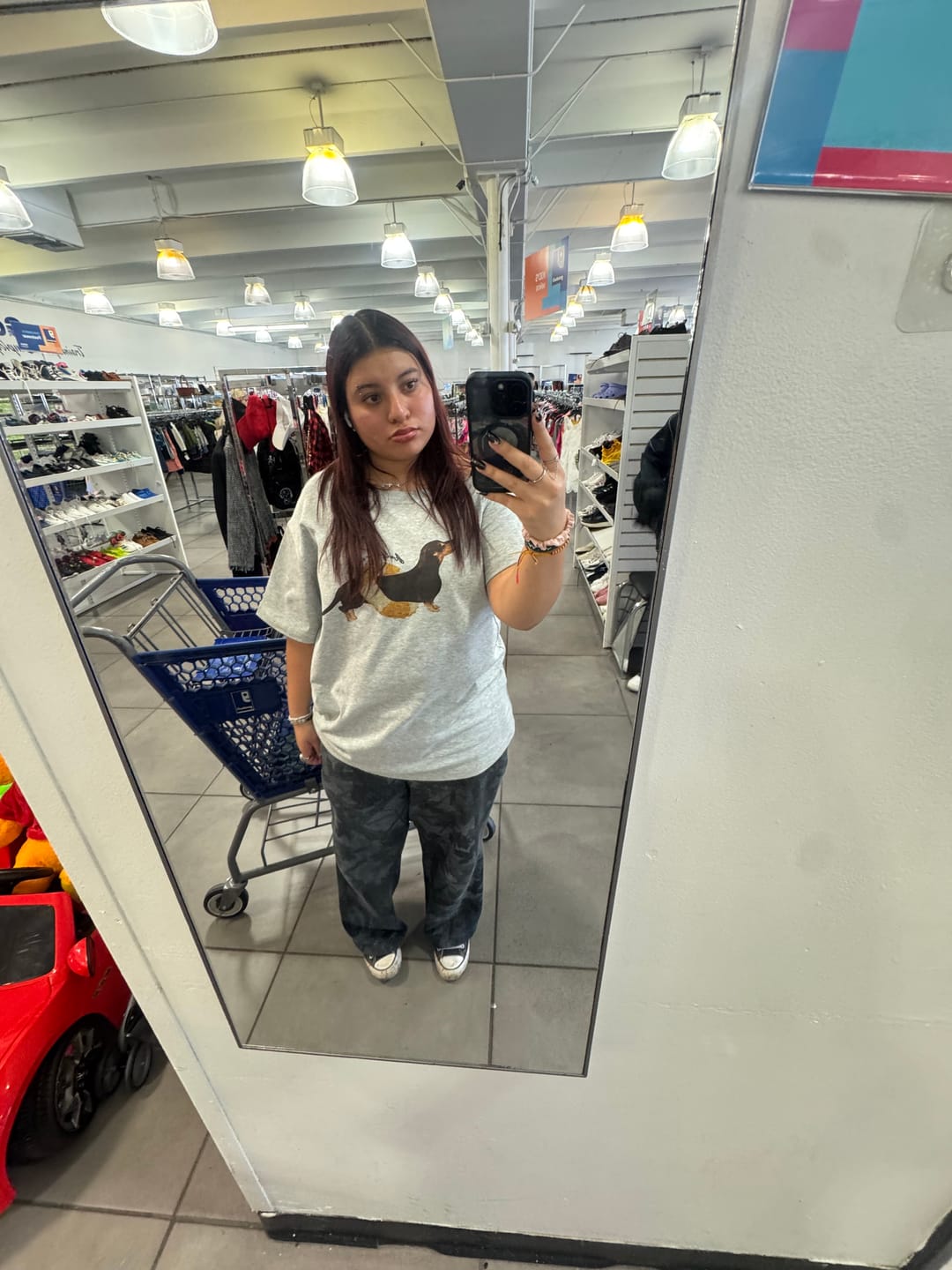 Customer photo review of Aelfric Eden Dachshund Off-The-Shoulder Tee