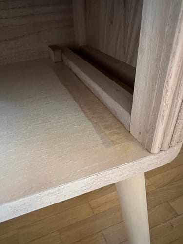 Customer photo review of BALI - Table de chevet 1 tiroir en bois naturel