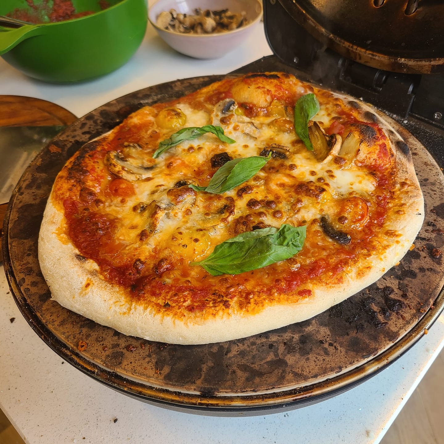 Customer photo review of Sourdough Pizza Dough Balls (Frozen)