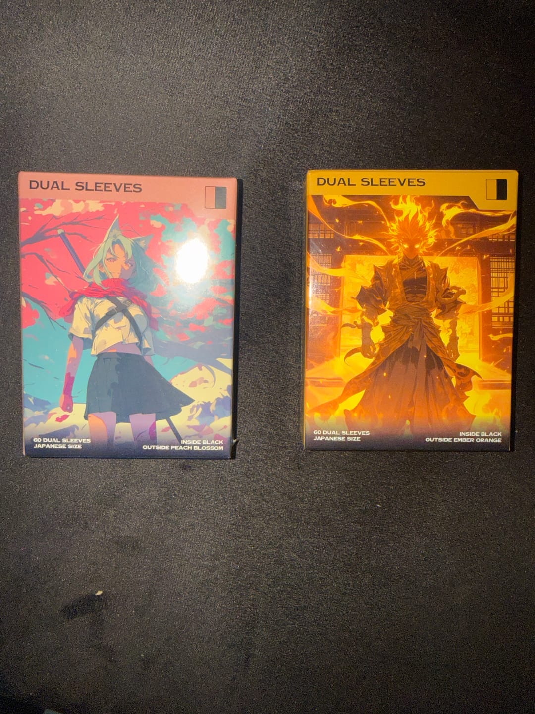 Customer photo review of Premium Dual Sleeves Japanese Size Pink (Peach Pink) – Yu-Gi-Oh! | 100% blickdicht & turniersicher | 60 Stück