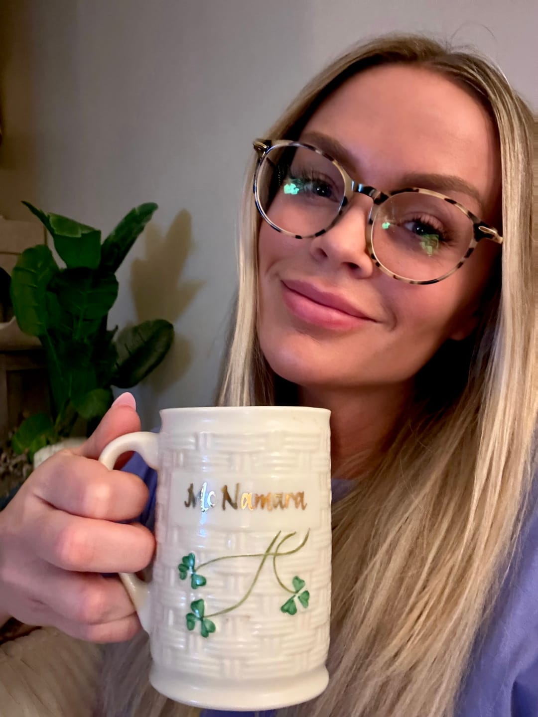 Customer photo review of Belleek Classic Personalised Mug