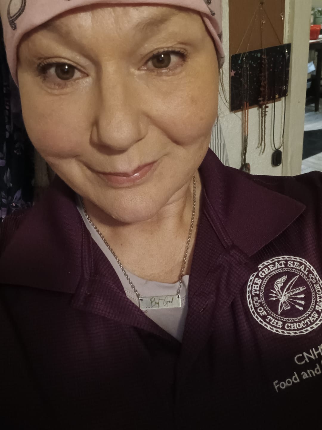 Customer photo review of But God Necklace – Stainless Steel, 14k Gold & Rose Gold | Christian Faith Jewelry Gift