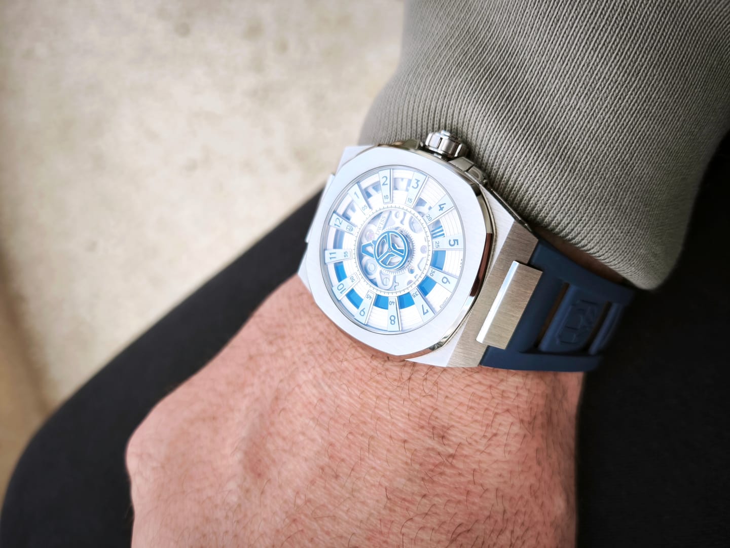 Customer photo review of M3S-blue-rubber