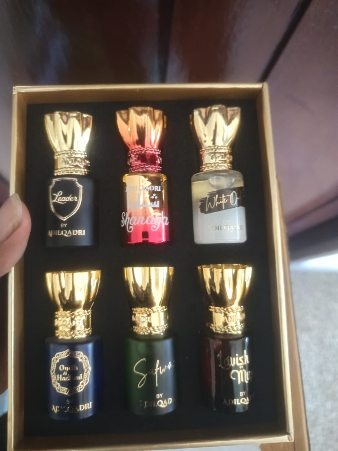 Customer photo review of Assorted Luxury Attar Perfume Gift Set (6 × 5.5Ml)