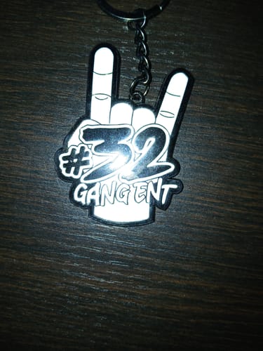 Customer photo review of 32 GANG METAL KEYCHAIN