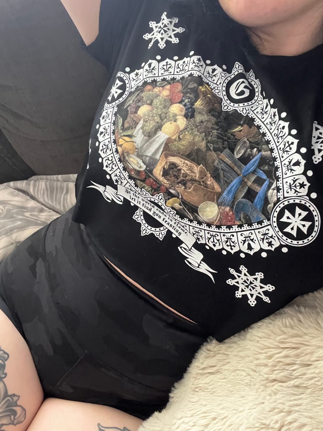 Customer photo review of Seven Sins Crop Tees
