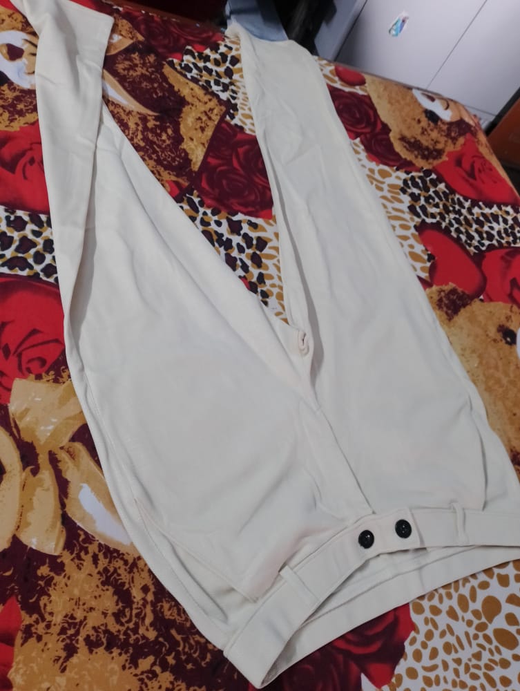 Customer photo review of Men's Paceful Blue Soft Lycra Trouser