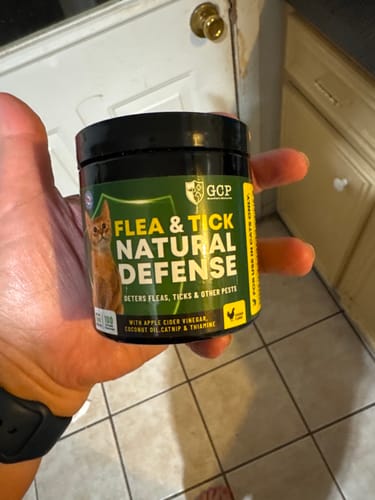 Customer photo review of GCP Flea & Tick Natural Defense for Cats - 100 Soft Chews