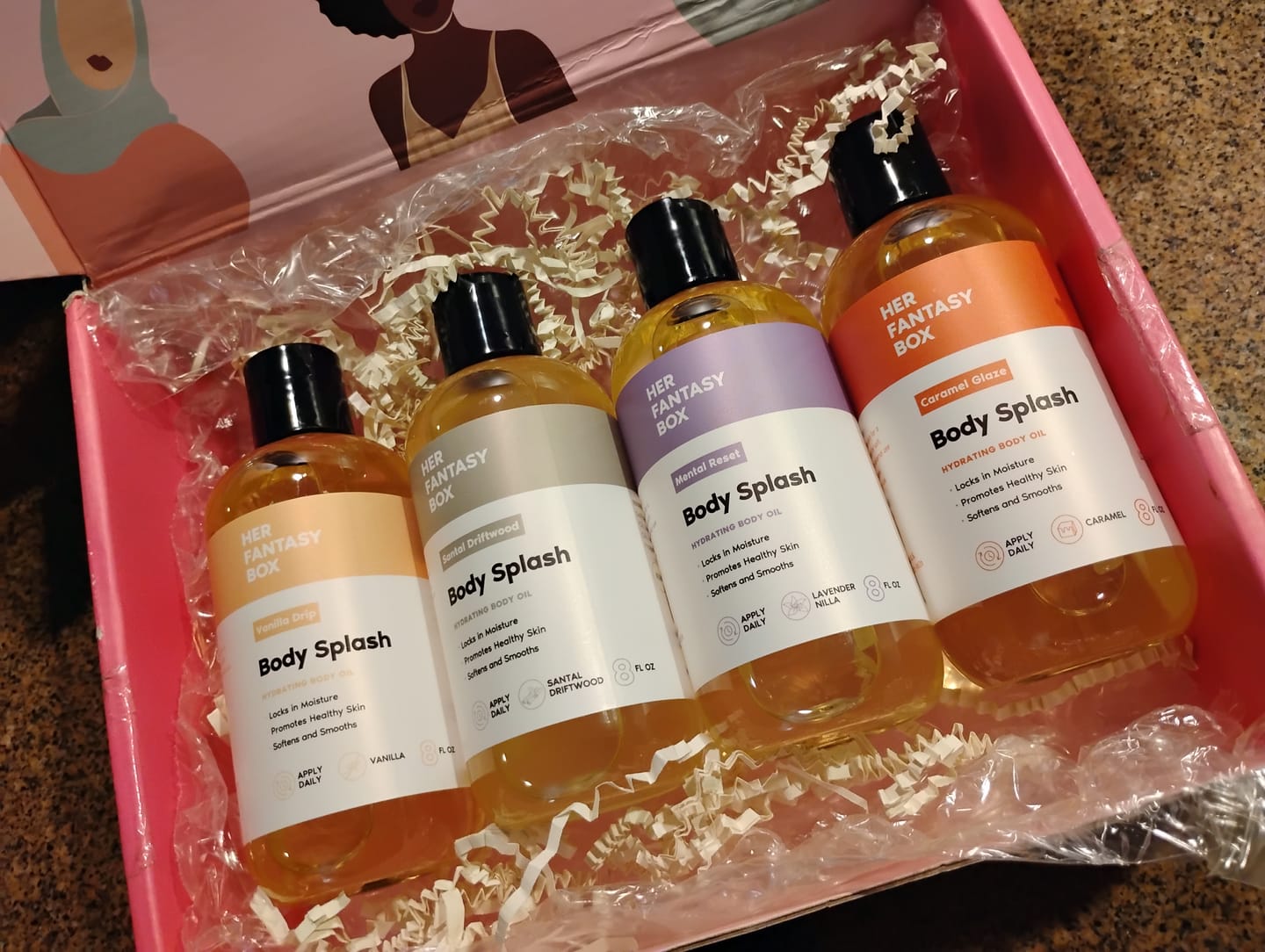 Customer photo review of Body Oil Gift Set