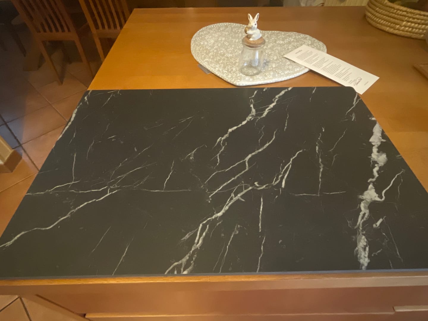 Customer photo review of Tagliere Elegant Black Satin - Opaco - 40x60cm