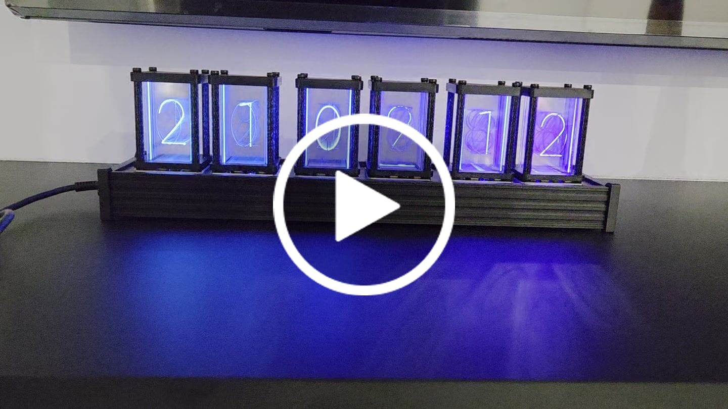 Customer video review of EleksTube R2 6-Bit Electronic LED Luminous Retro Glows Analog Nixie Tube Clock