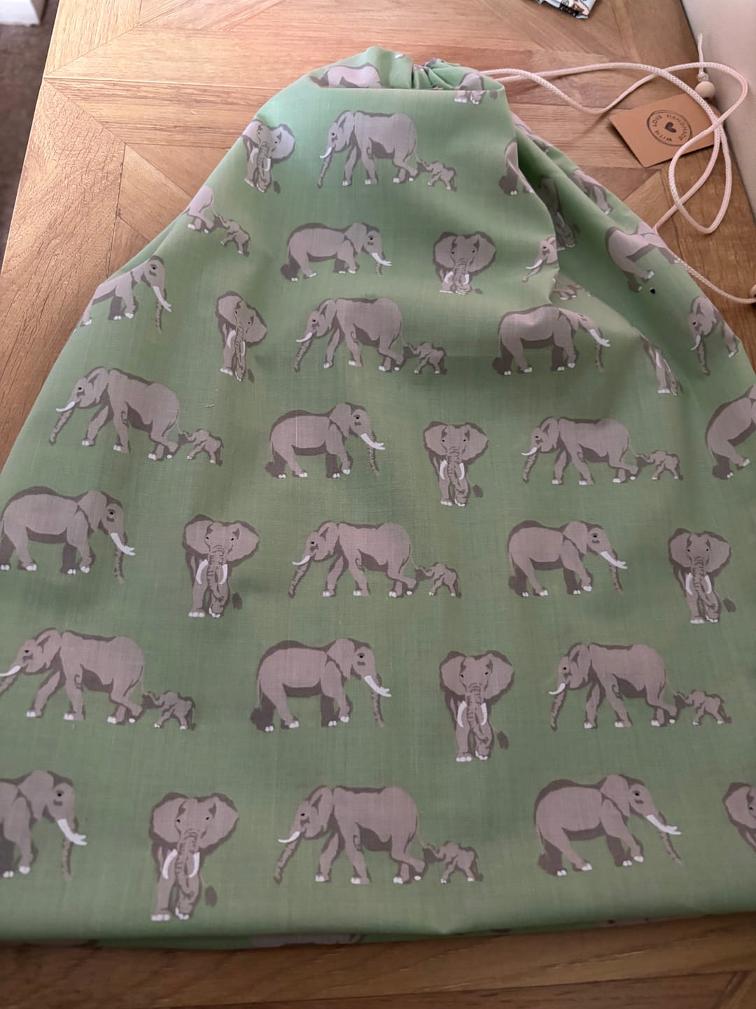 Customer photo review of Elephant Family Polycotton Fabric