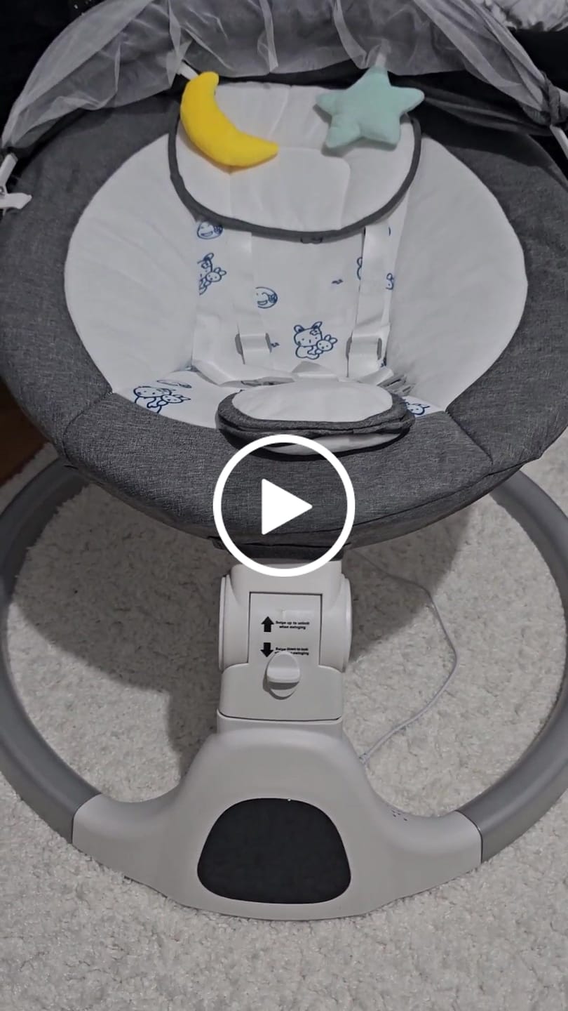 Customer video review of Babygunga Elektrisk med Myggnät & LED Display by LV