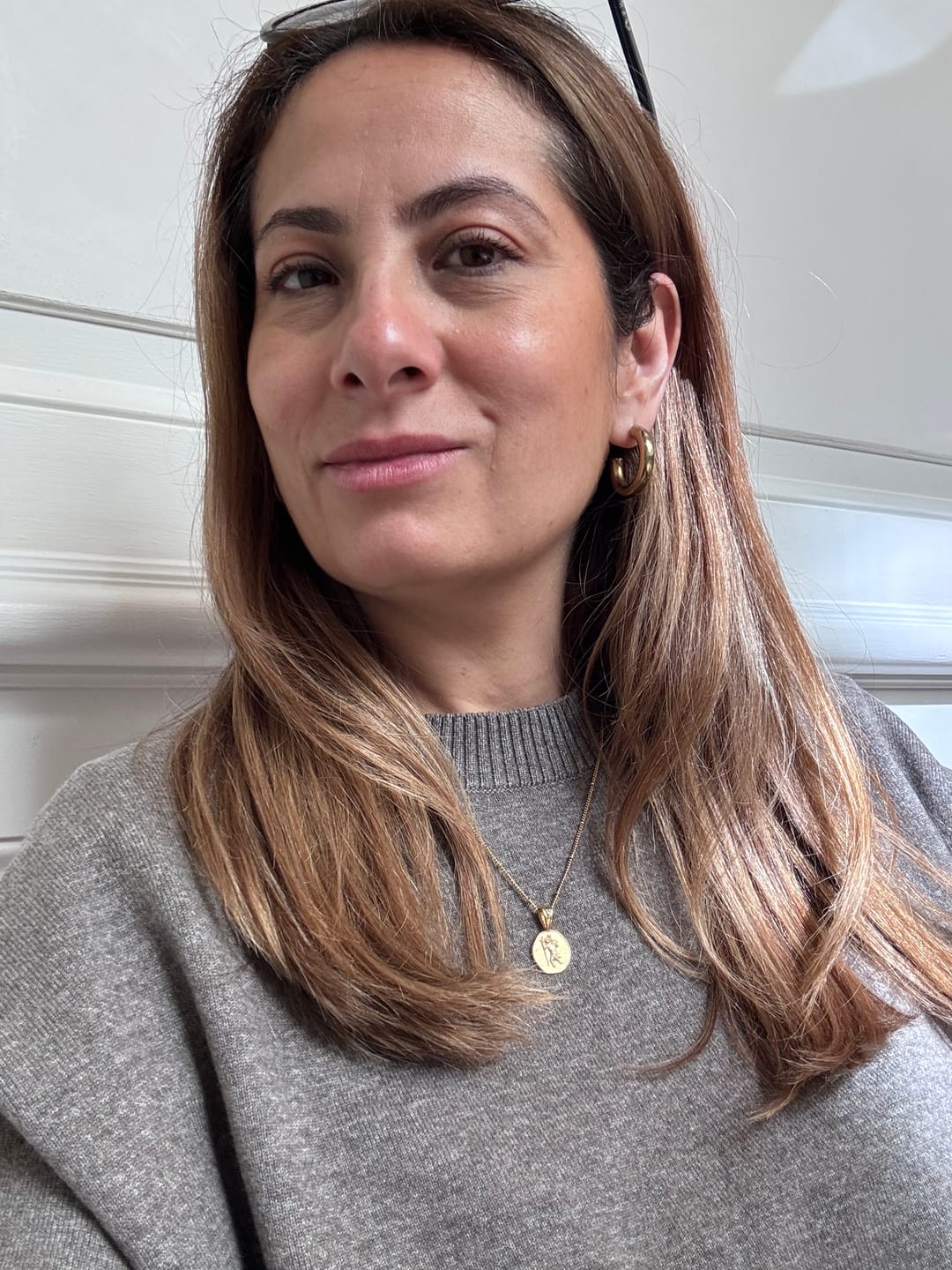 Customer photo review of St. Christopher Necklace - Stay Safe Wherever You Go