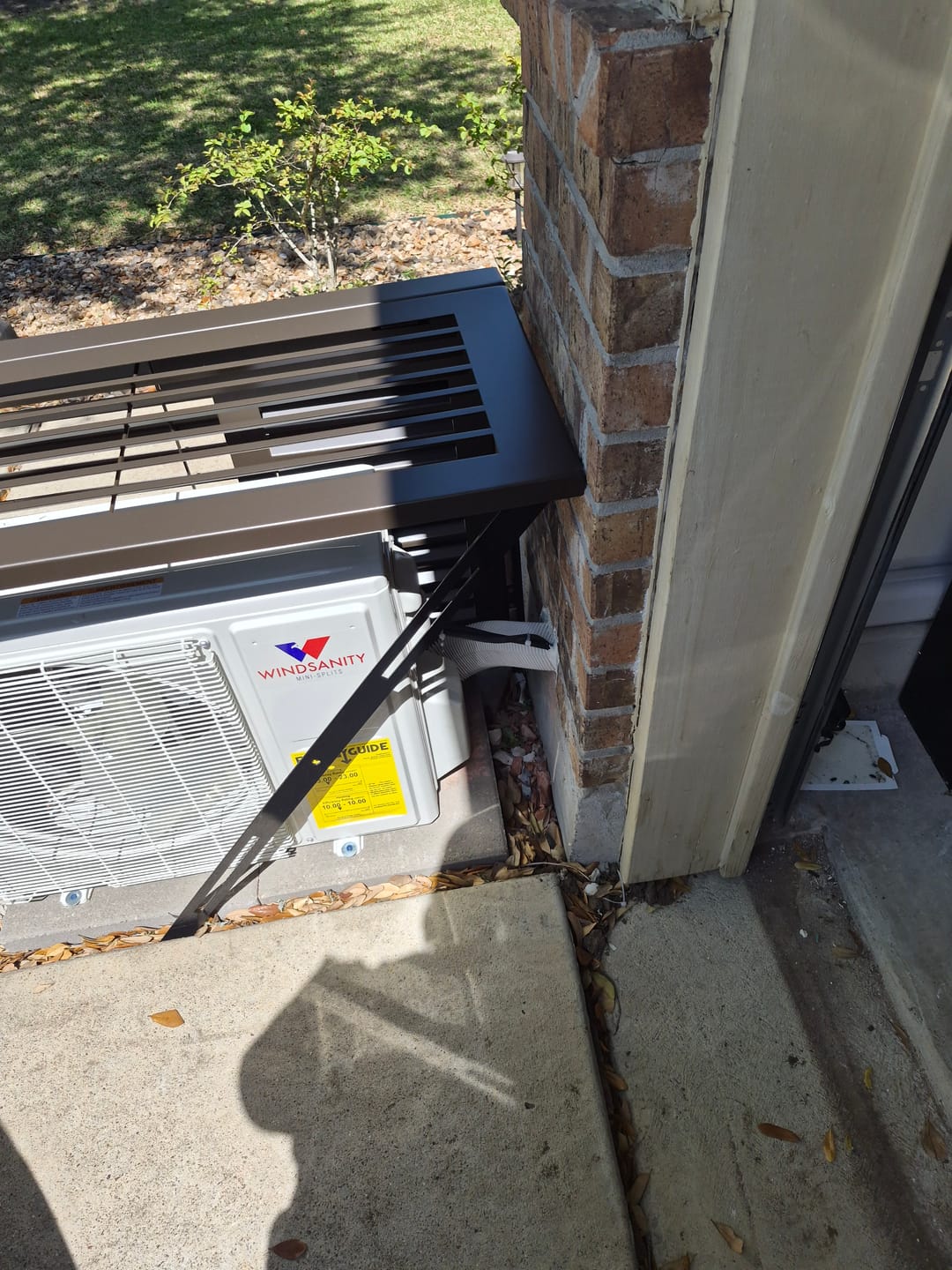 Customer photo review of Mini-Split AC Cover - Bronze