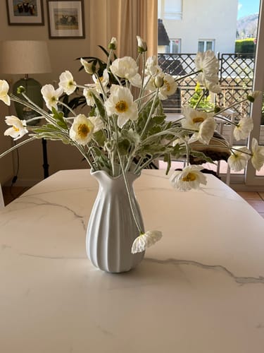 Customer photo review of Coquelicots - Blanc (10 tiges)