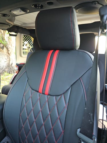 Customer photo review of Premium Custom-Fit Seat Covers