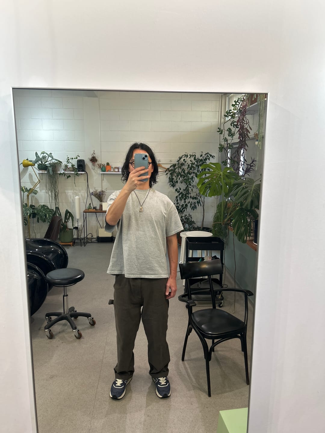 Customer photo review of Men's Carpenter Pant - Dusty Green