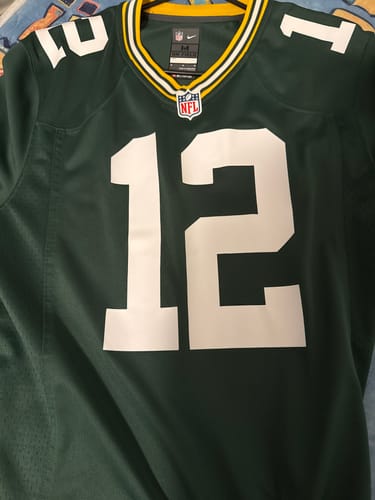 Customer photo review of Nike Green Bay Packers Aaron Rodgers NFL Jersey (M)
