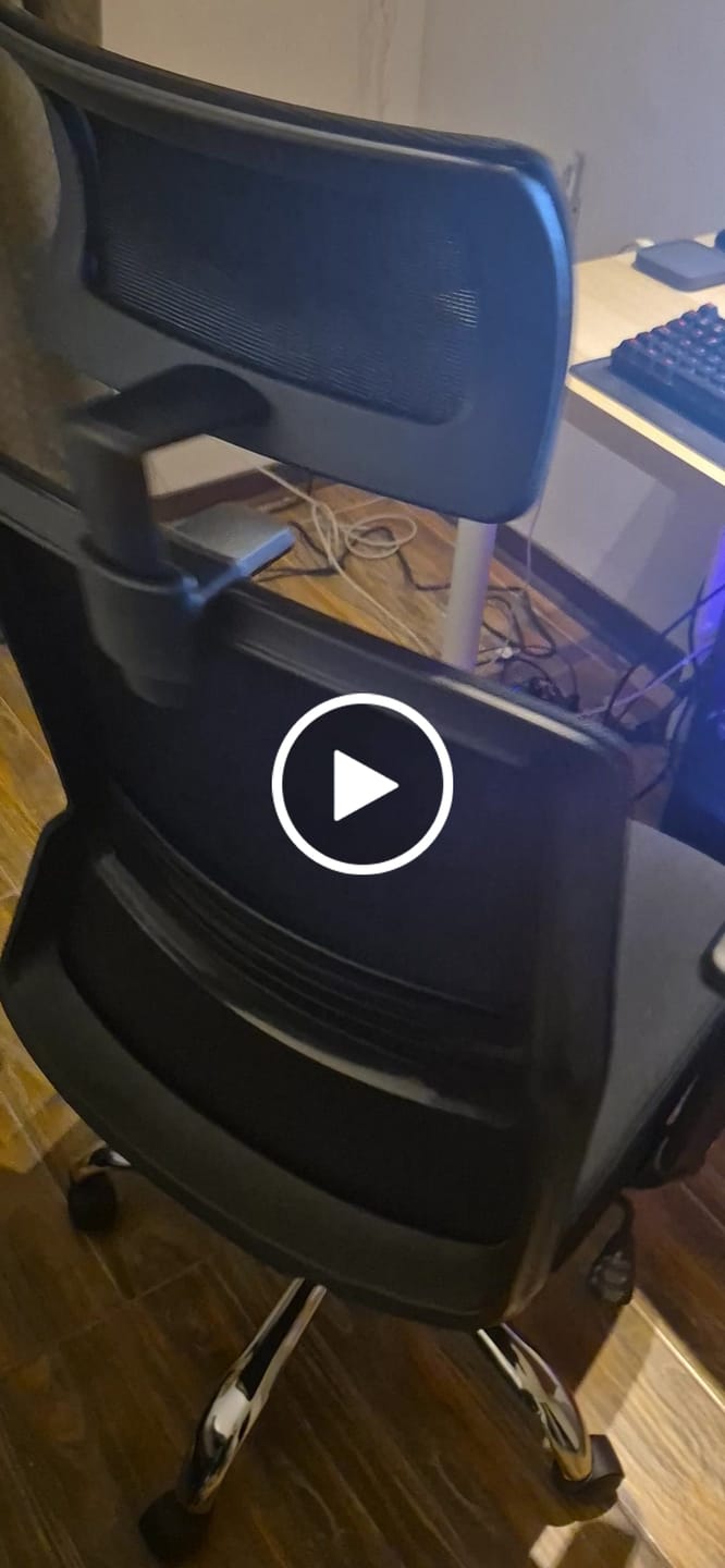 Customer video review of Silla de escritorio Cuba Alta brazo Reg y cabecero