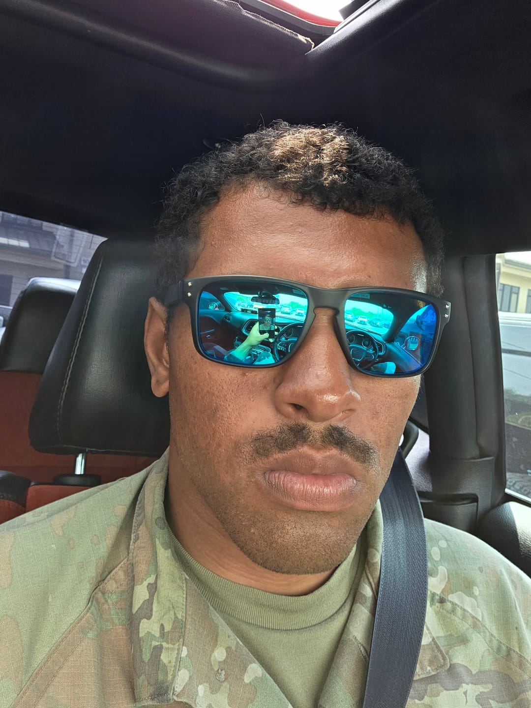 Customer photo review of 80Eighty® Polarized Sunglasses - Blue Chrome