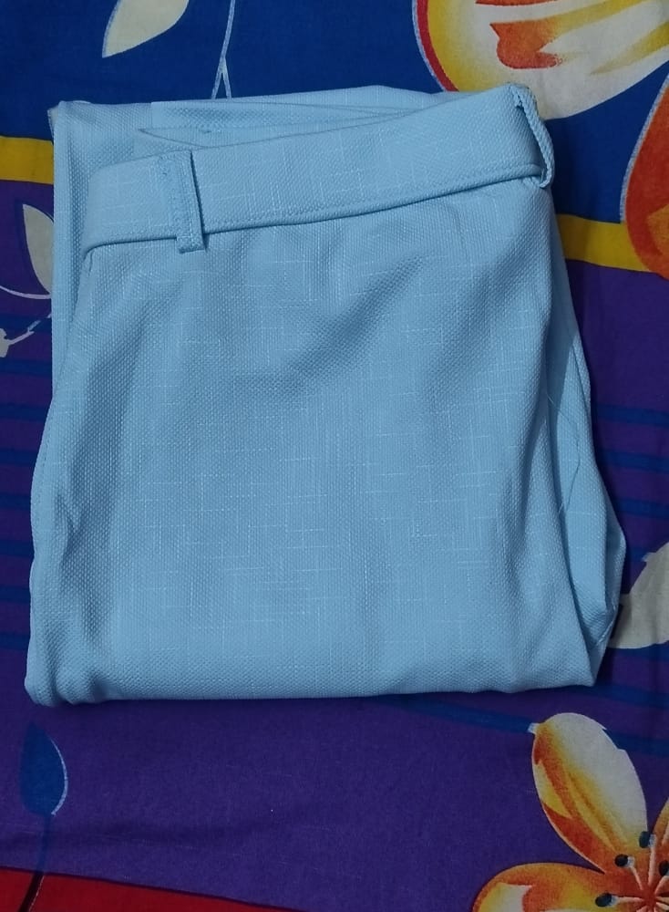 Customer photo review of Men's Brown Soft Lycra Trouser