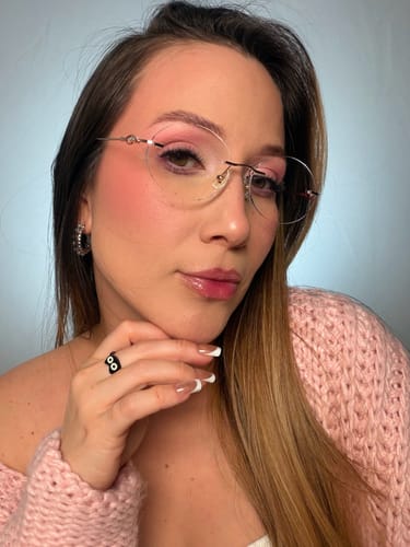 Customer photo review of Lilian Eyeglasses