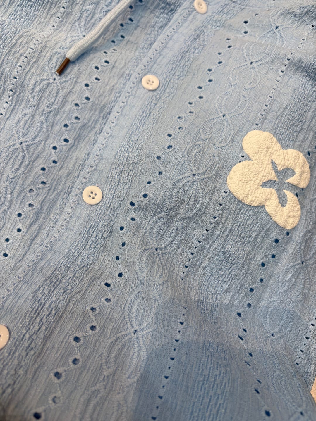 Customer photo review of Eyelet Long Sleeve Hoodies