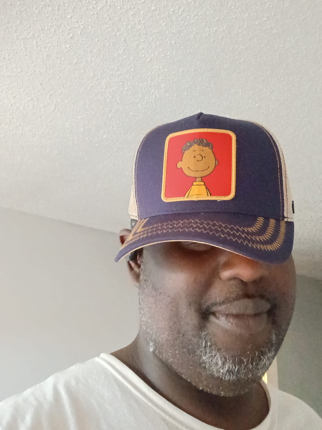 Customer photo review of OVERLORD X Peanuts: Franklin Trucker Cap