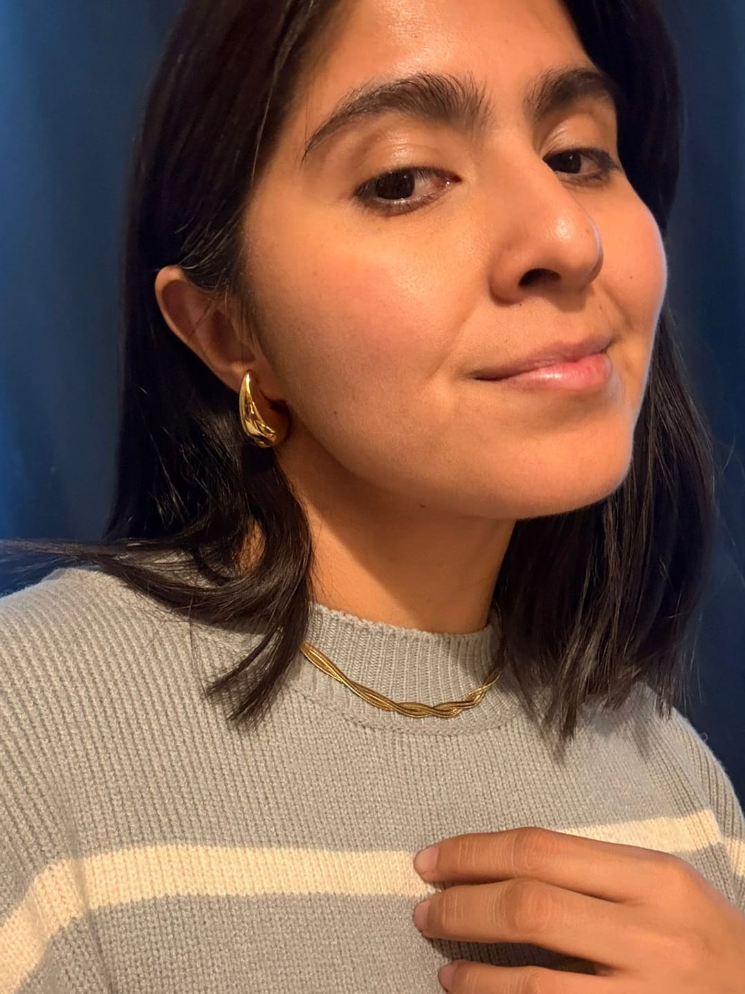 Customer photo review of Arracadas Pom