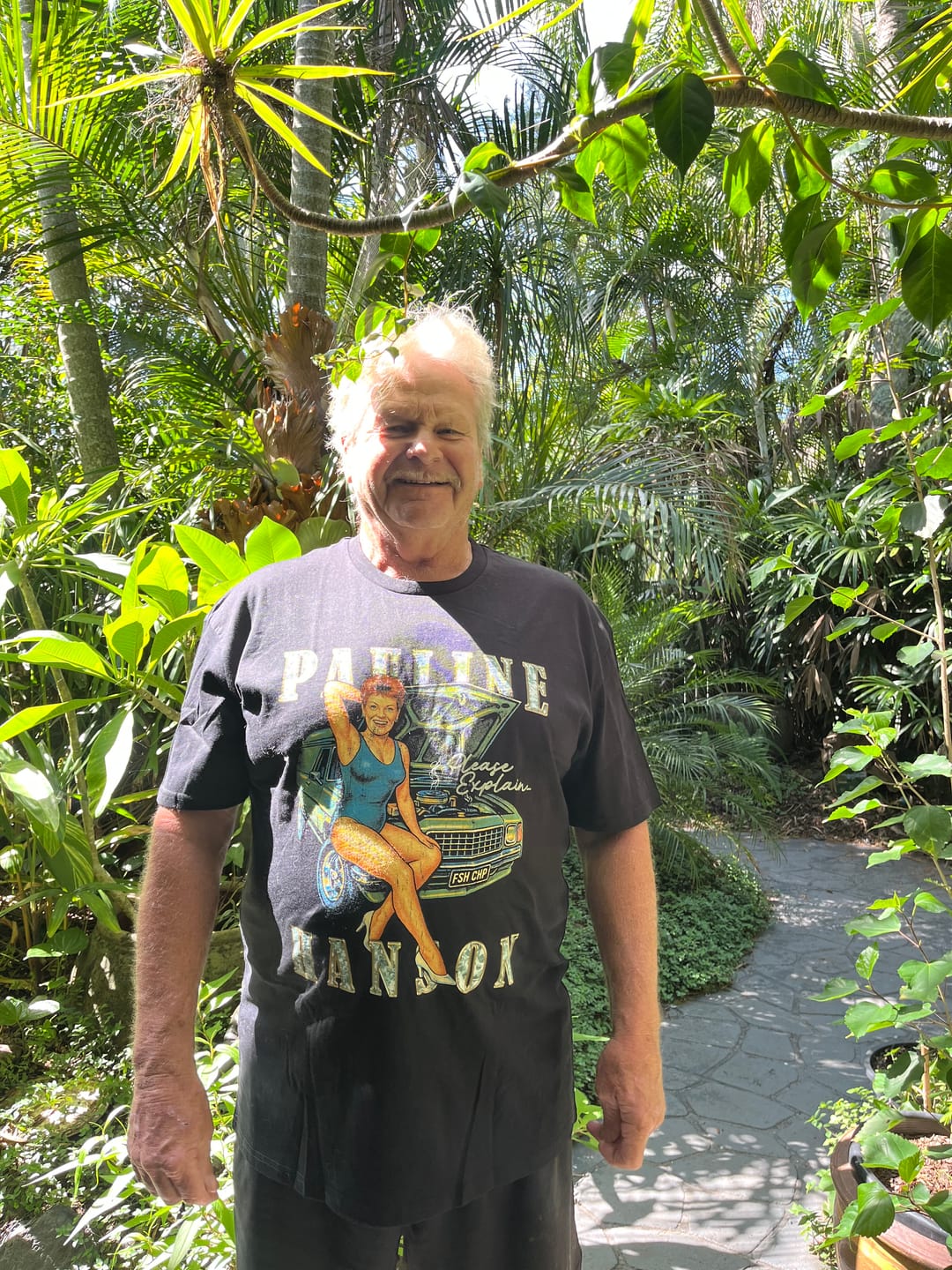 Customer photo review of Please Explain Pauline Hanson Tee Black