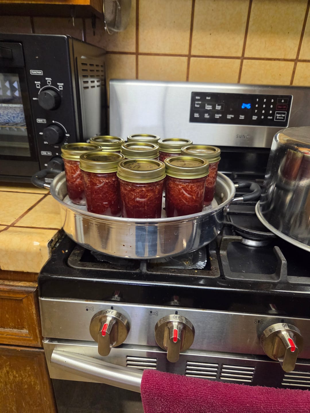 Customer photo review of Bulk Regular Mouth Canning Lids – 156 Pack