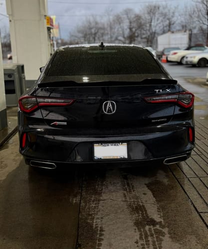 Customer photo review of 2021-Up Acura TLX | Extended Rear Trunk Wing Spoiler