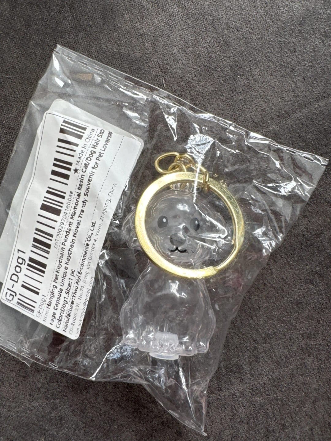 Customer photo review of Llavero Recuerdo Mascota