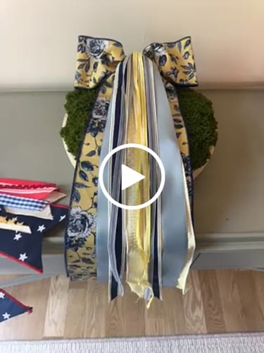 Customer video review of Sunny Veranda Wreath Ribbon