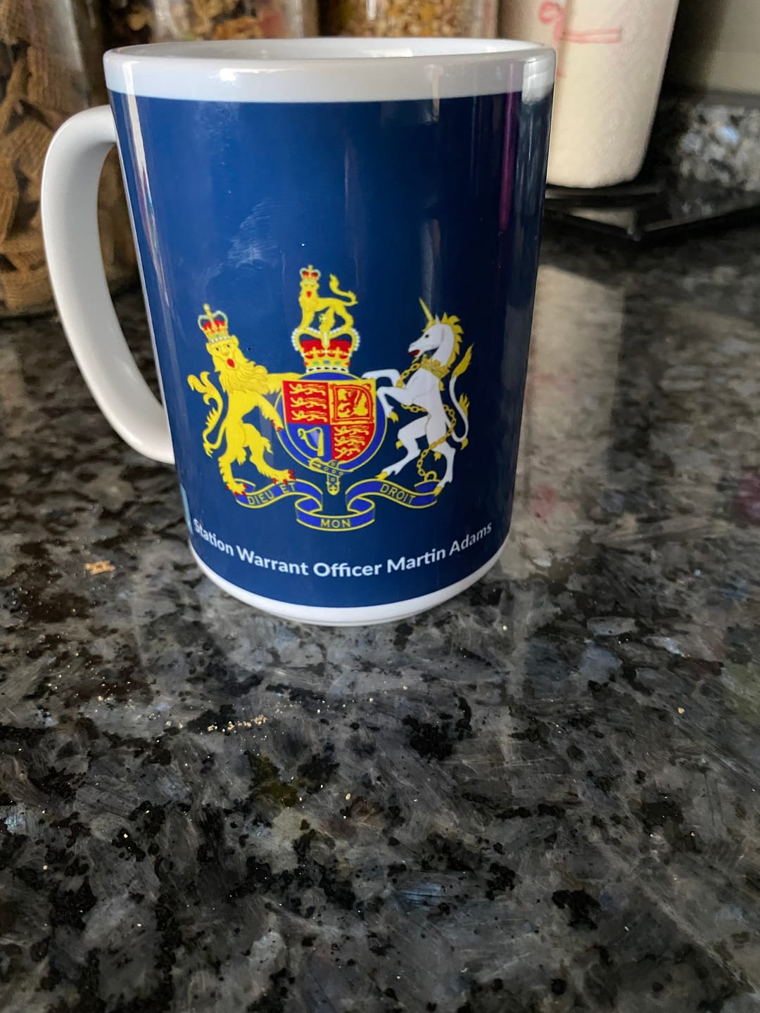 Customer photo review of Personalised RAF Ranks Mug