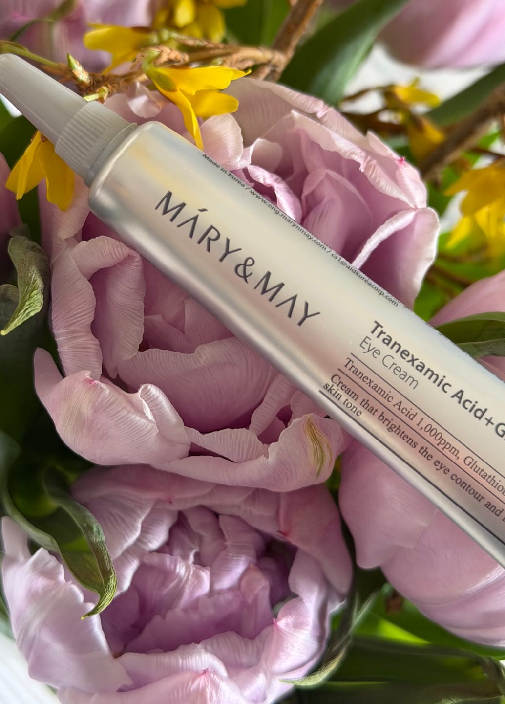 Customer photo review of Balinošu krēmu komplekts Mary&May Glutathione Eye Cream Special Set