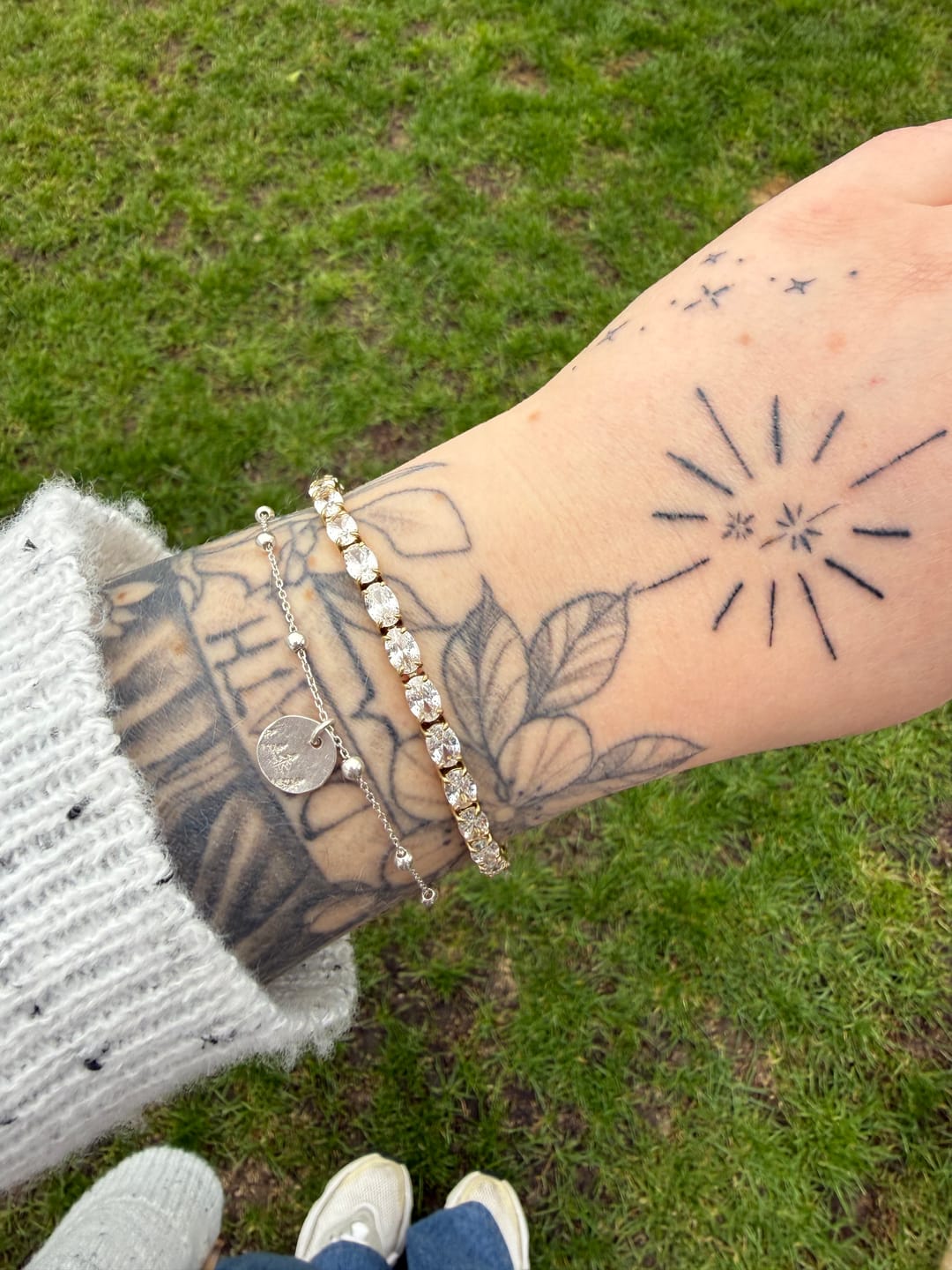 Customer photo review of Oval Tennis Bracelet