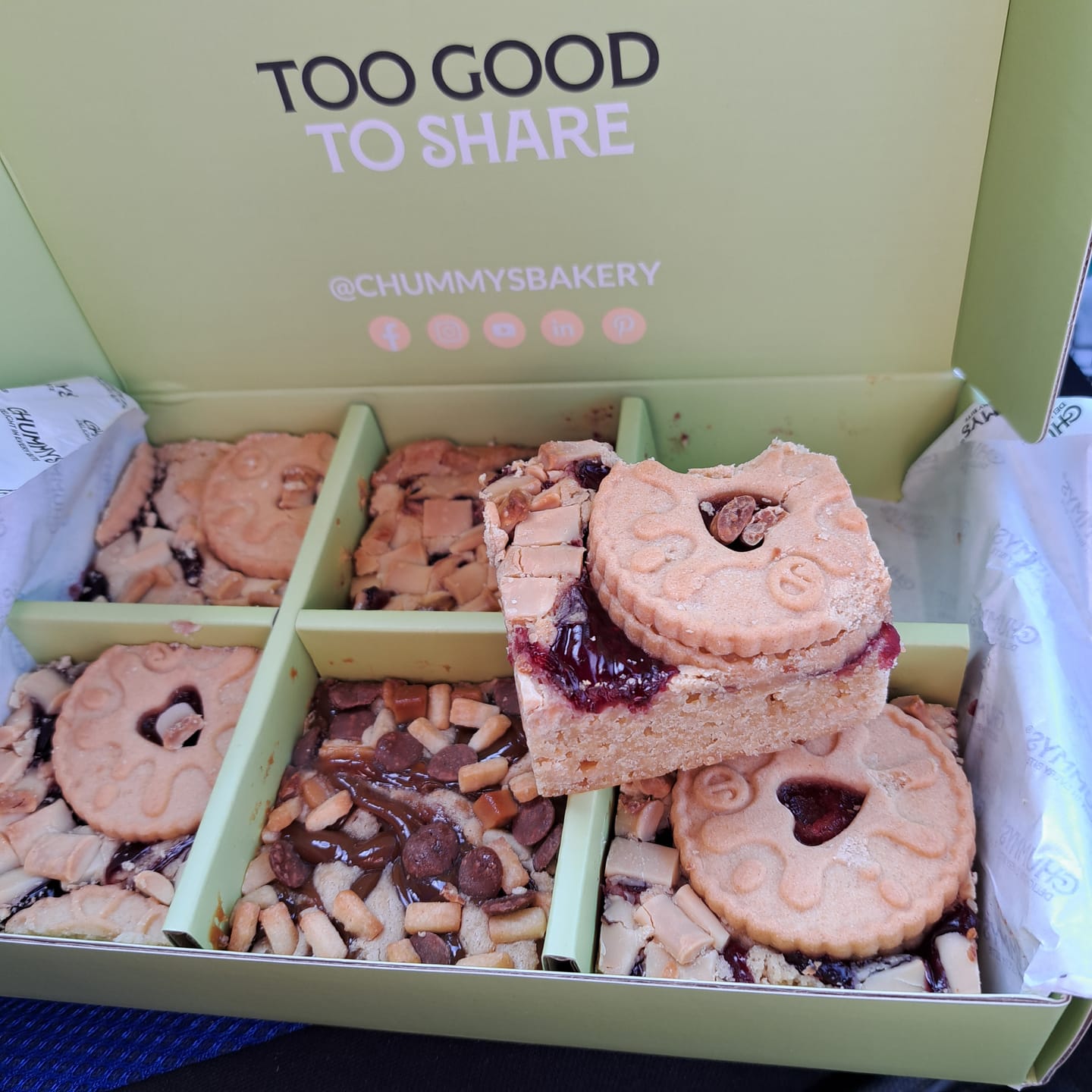 Customer photo review of Mixed Box of Postal Blondies Delivered To Your Door