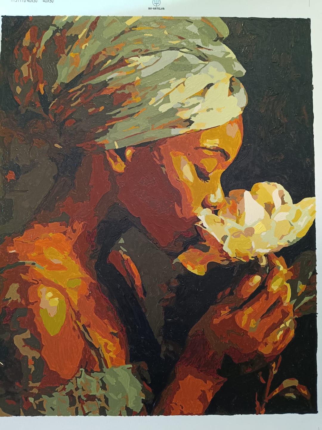 Customer photo review of Silent Bloom | Paint by Number