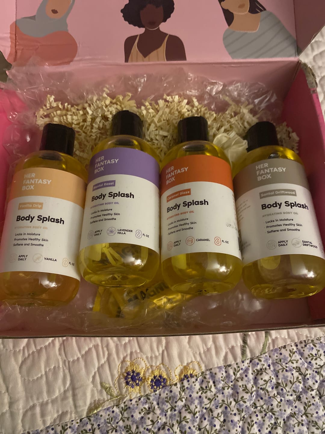 Customer photo review of Body Oil Gift Set