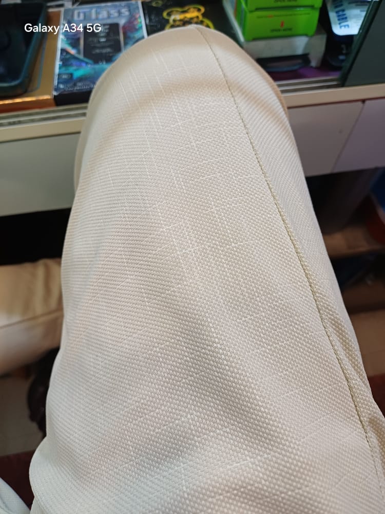 Customer photo review of Men's Brown Soft Lycra Trouser