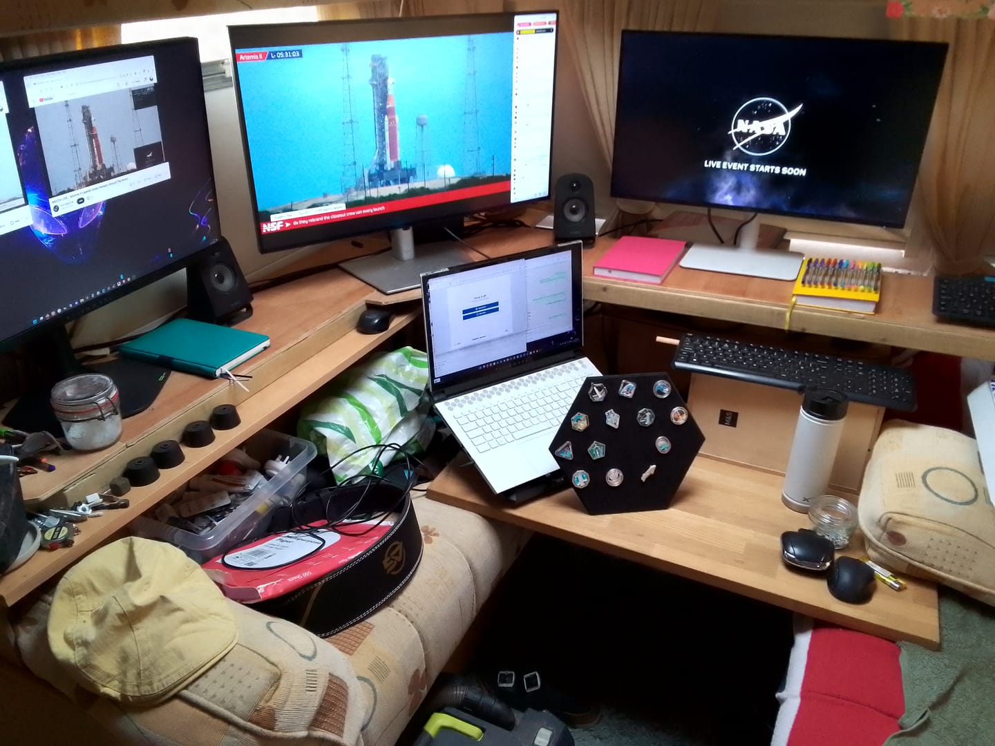 Customer photo review of SpaceX Starship Flight Pin Collection & Display Mount