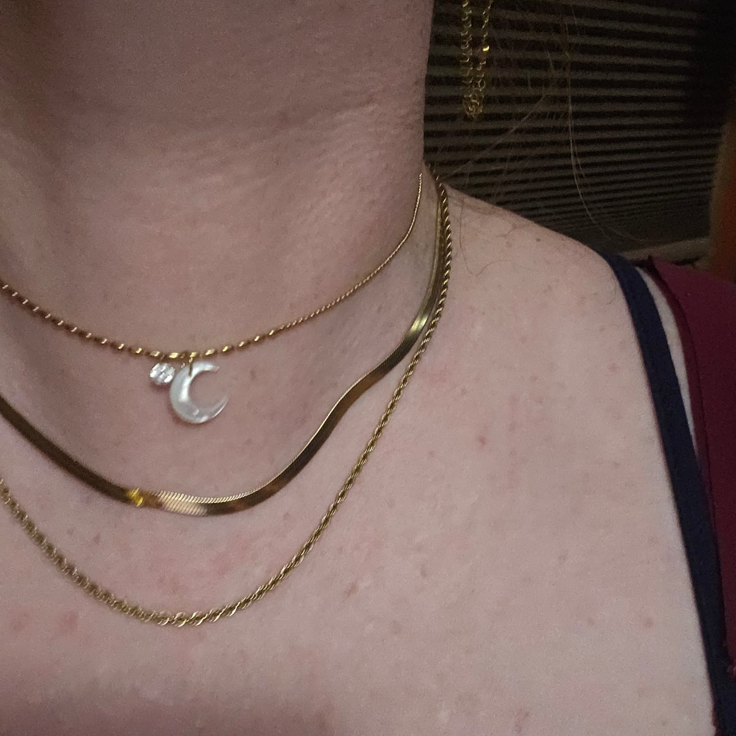 Customer photo review of Alexandra Layered Necklace