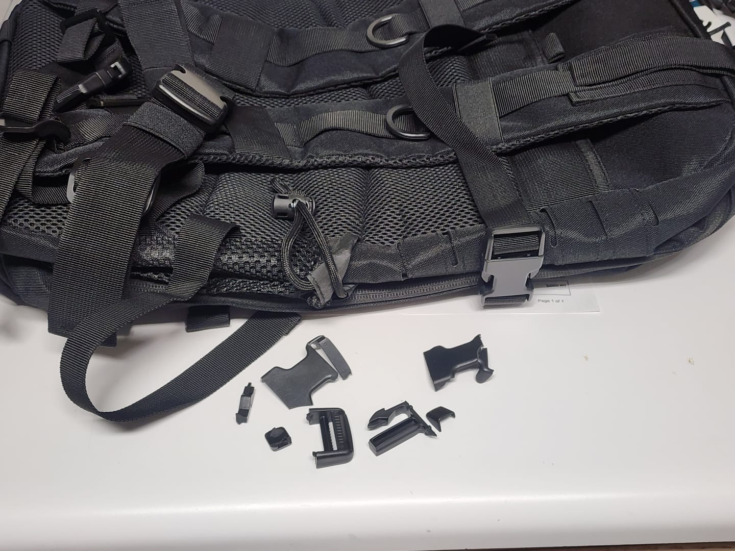 Customer photo review of Tactix H.T. Tactical Backpack