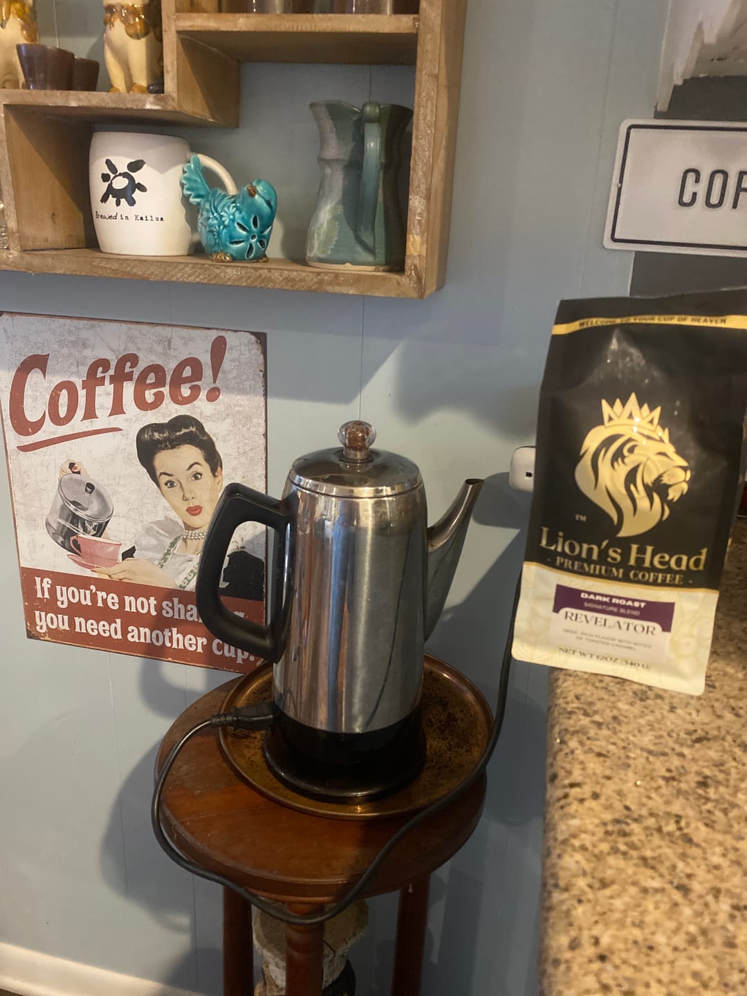 Customer photo review of Medium | Med/Dark | Dark | 3 - 12oz | Whole Bean or Ground