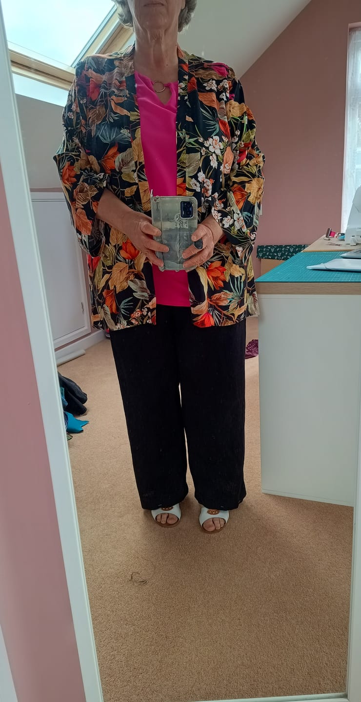 Customer photo review of Washed Linen Blend Fabric