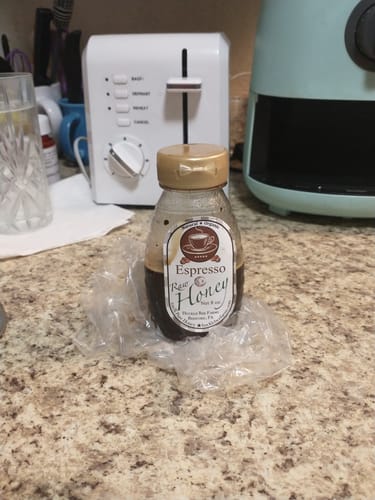 Customer photo review of Espresso Infused Honey: A Gourmet Treat for Coffee Lovers
