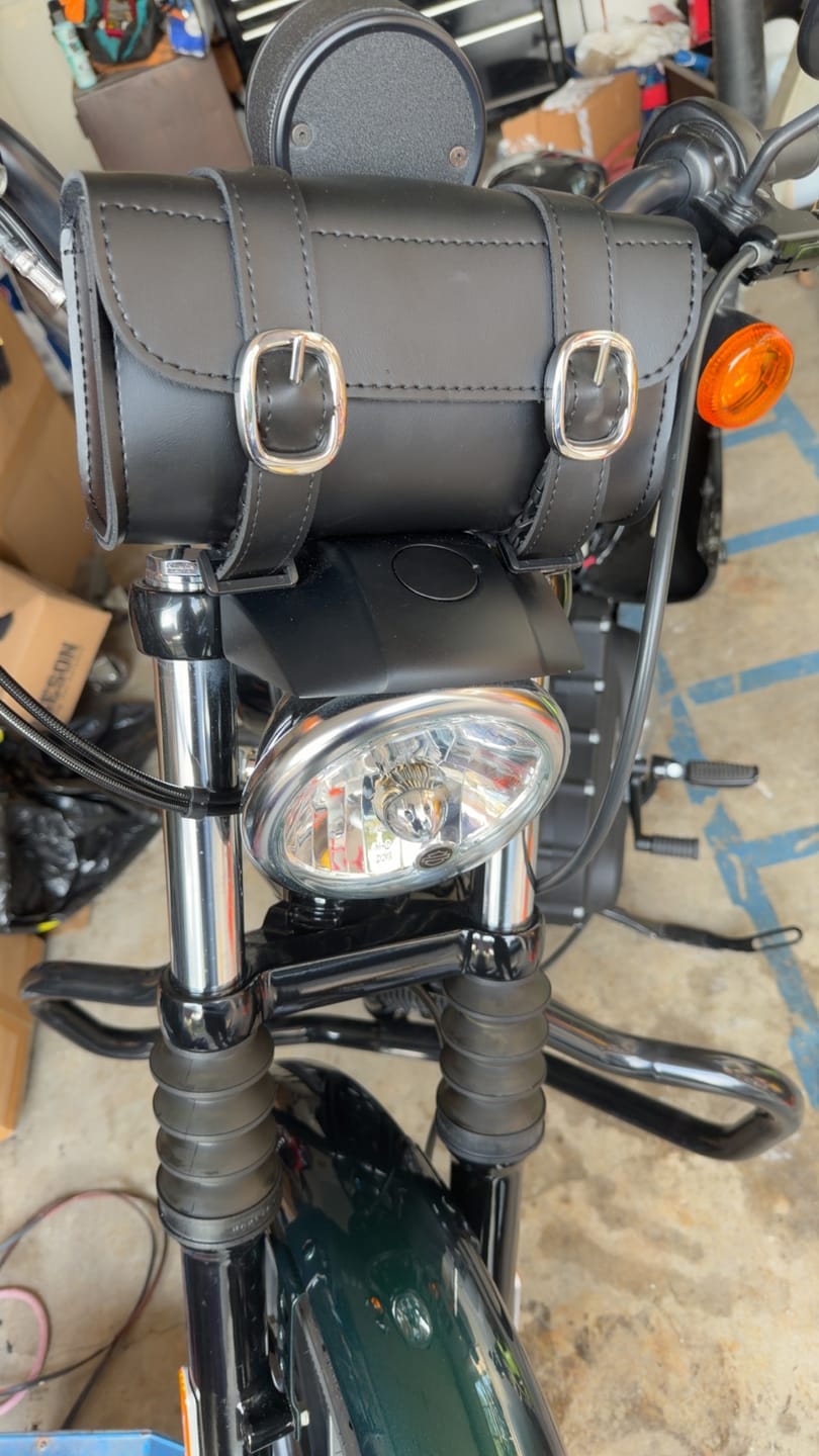 Customer photo review of 2L - Armor Plain Leather Motorcycle Tool Bag for Harley Davidson