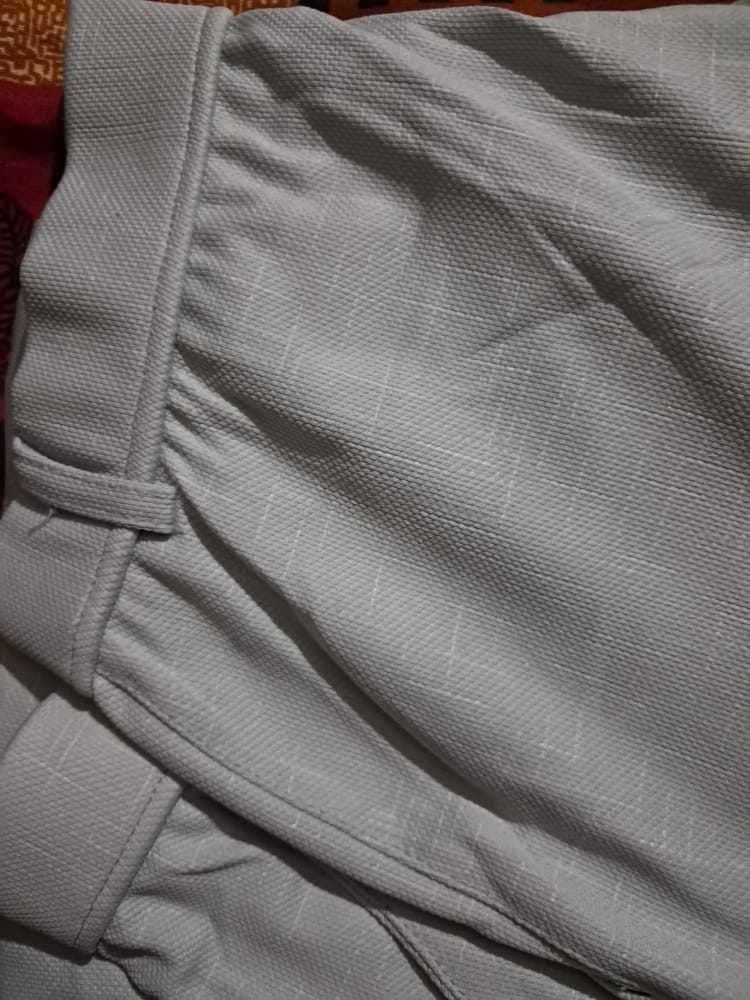 Customer photo review of Men's Paceful Blue Soft Lycra Trouser